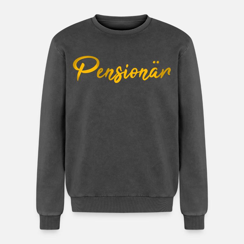 Scripture Pensioner Gift - Relaxed Unisex Premium Acid Washed Sweatshirt - acid washed black