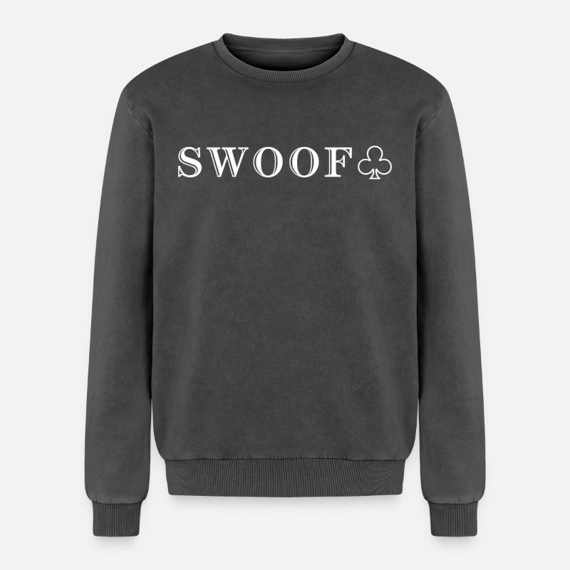 Please upload design - Relaxed Unisex Premium Acid Washed Sweatshirt - acid washed black