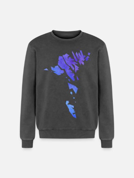 faroe - Relaxed Unisex Premium Acid Washed Sweatshirt - acid washed black