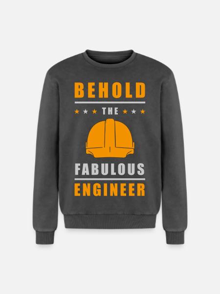 Fabulous Engineer Helmet - Relaxed Unisex Premium Acid Washed Sweatshirt - acid washed black