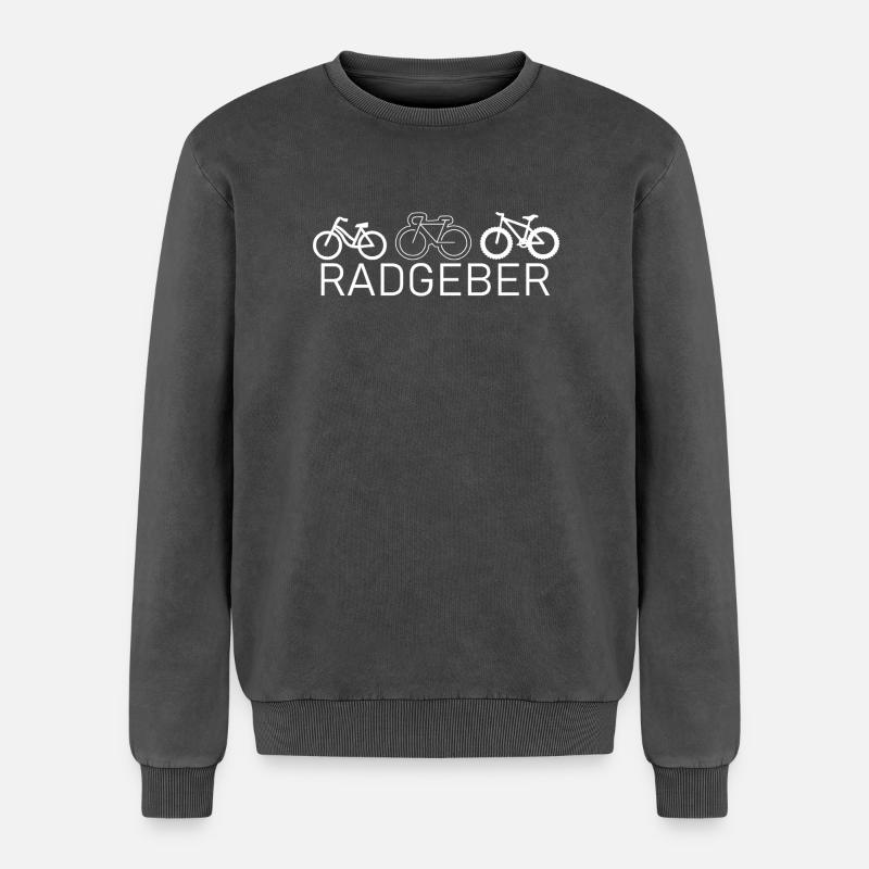 Wheel encoder - Relaxed Unisex Premium Acid Washed Sweatshirt - acid washed black