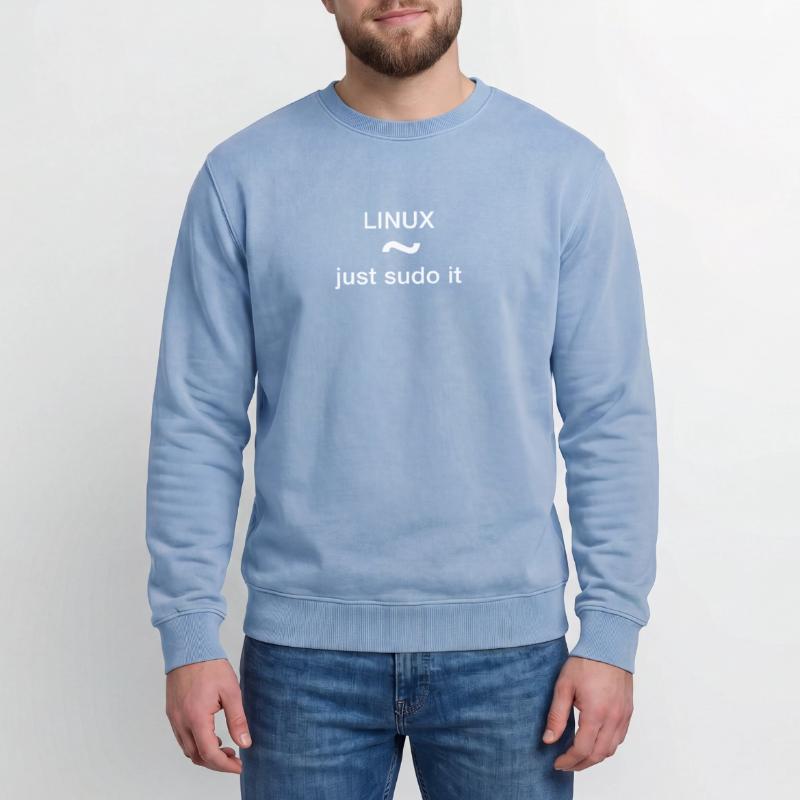 Just sudo it pc programmer nerd code delete un Sweatshirt unisexe Premium acid-wash en coton