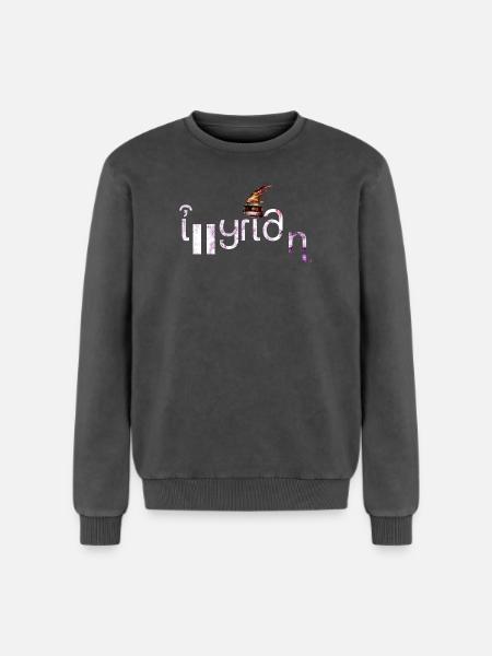 Illyrien - Sweatshirt unisexe Premium acid-wash en coton - noir délavé acide