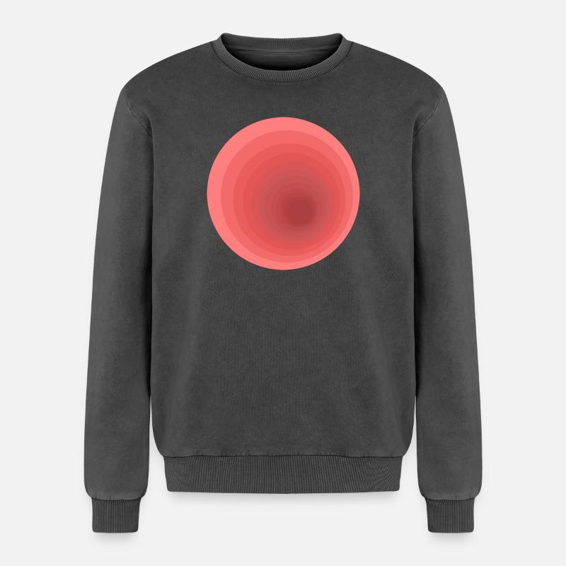 Abstract gradient design - Relaxed Unisex Premium Acid Washed Sweatshirt - acid washed black