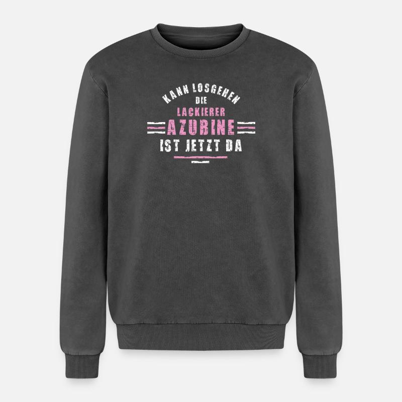 Painter Trainee Apprenticeship Painter - Relaxed Unisex Premium Acid Washed Sweatshirt - acid washed black