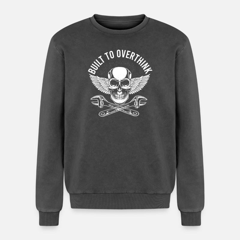 Mechanical Engineering Mechanical Engineer - Relaxed Unisex Premium Acid Washed Sweatshirt - acid washed black