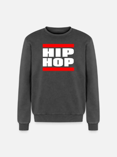 Beat Flow Culture Urban Sound Expression - Relaxed Unisex Premium Acid Washed Sweatshirt - acid washed black