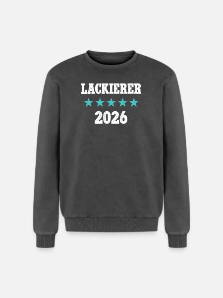 Painter 2026 Apprenticeship Examination Master Trainee - Relaxed Unisex Premium Acid Washed Sweatshirt - acid washed black