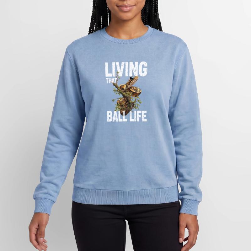 King Python Snakes Lover Terrarium Python Relaxed Unisex Premium Acid Washed Sweatshirt