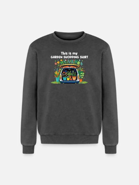 Funny gardening fun mothers - Relaxed Unisex Premium Acid Washed Sweatshirt - acid washed black