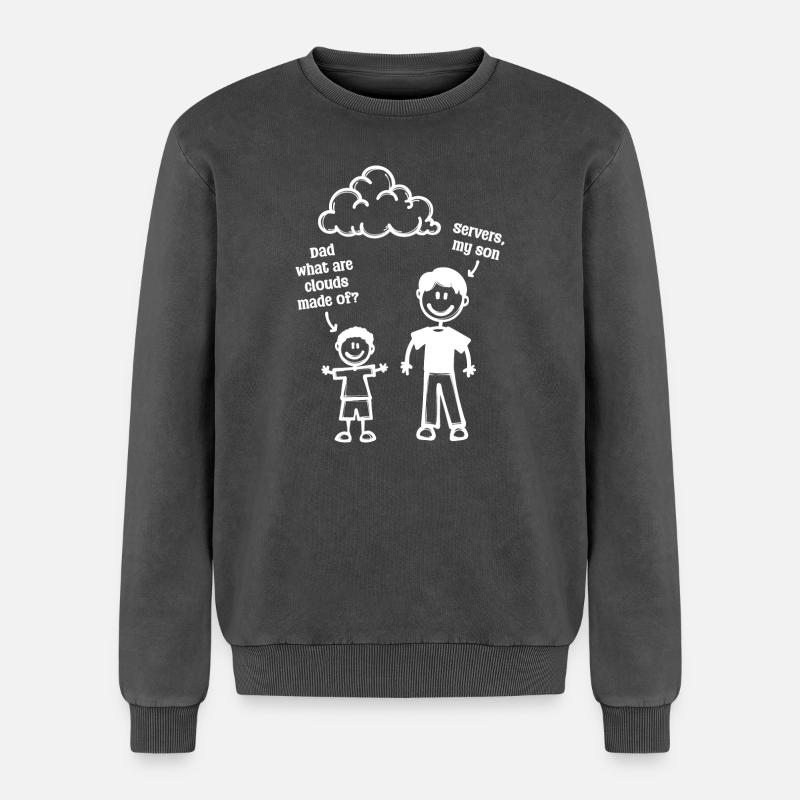 Developer Coden Computerfreak Webentwickler Geek - Relaxed Unisex Premium Acid-Washed Sweatshirt - Schwarz Acid Wash