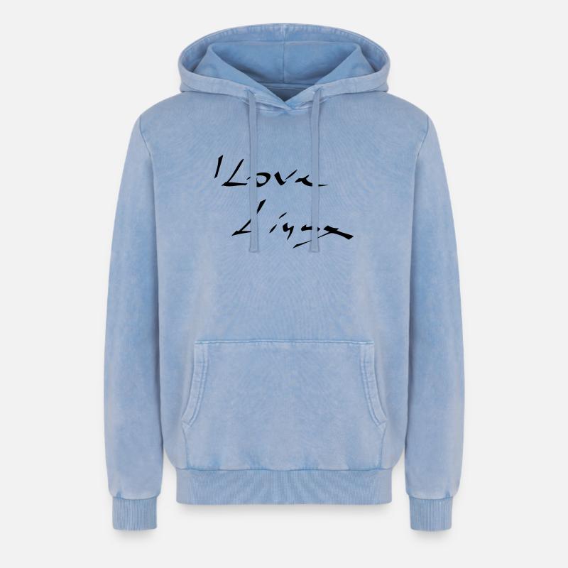 Linux, Software, Programming - Relaxed Unisex Premium Acid Washed Hoodie - acid washed blue