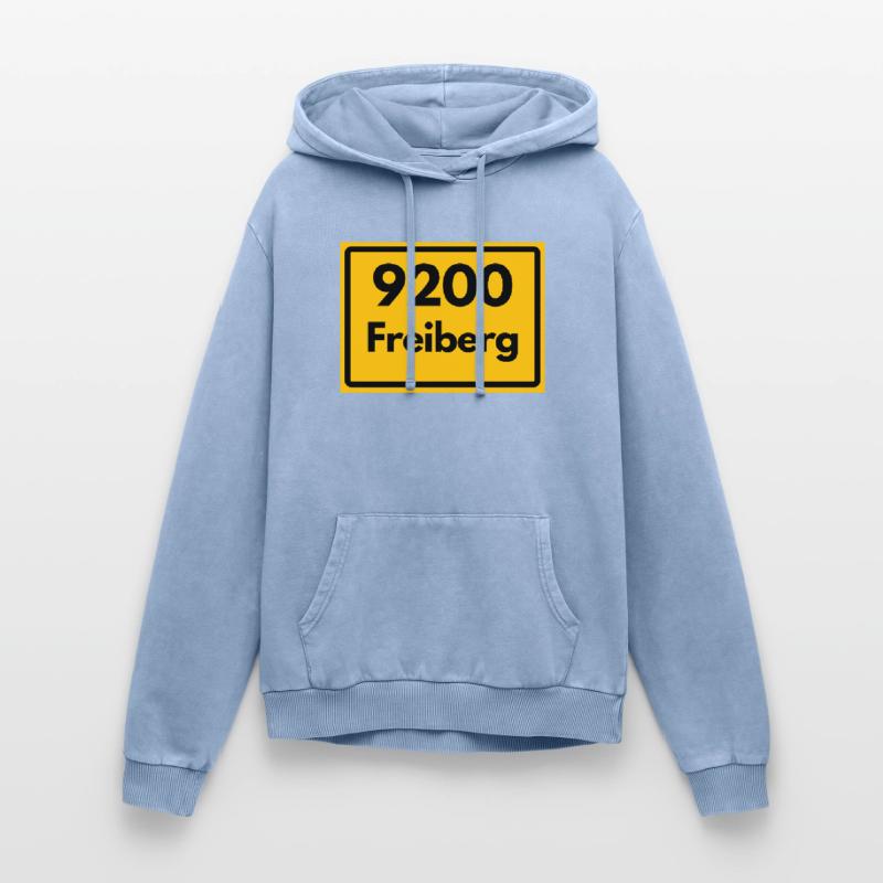 ANCIEN CODE POSTAL 9200 SAXE FREIBERG CODE POSTAL Sweat à capuche unisexe Premium acid-wash en coton