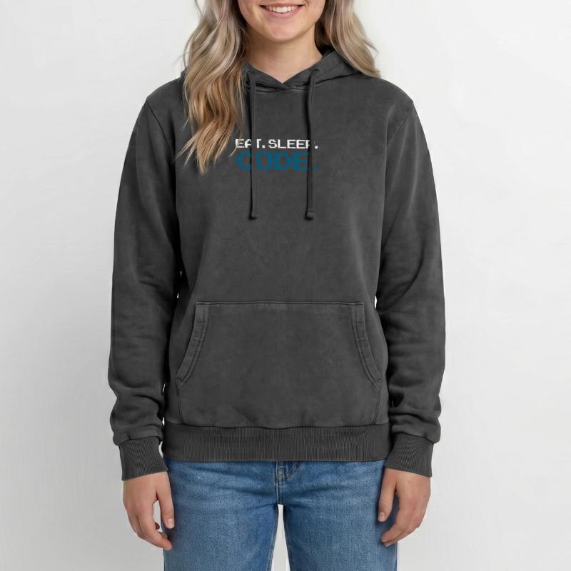 Programming code computer science Relaxed Unisex Premium Acid Washed Hoodie