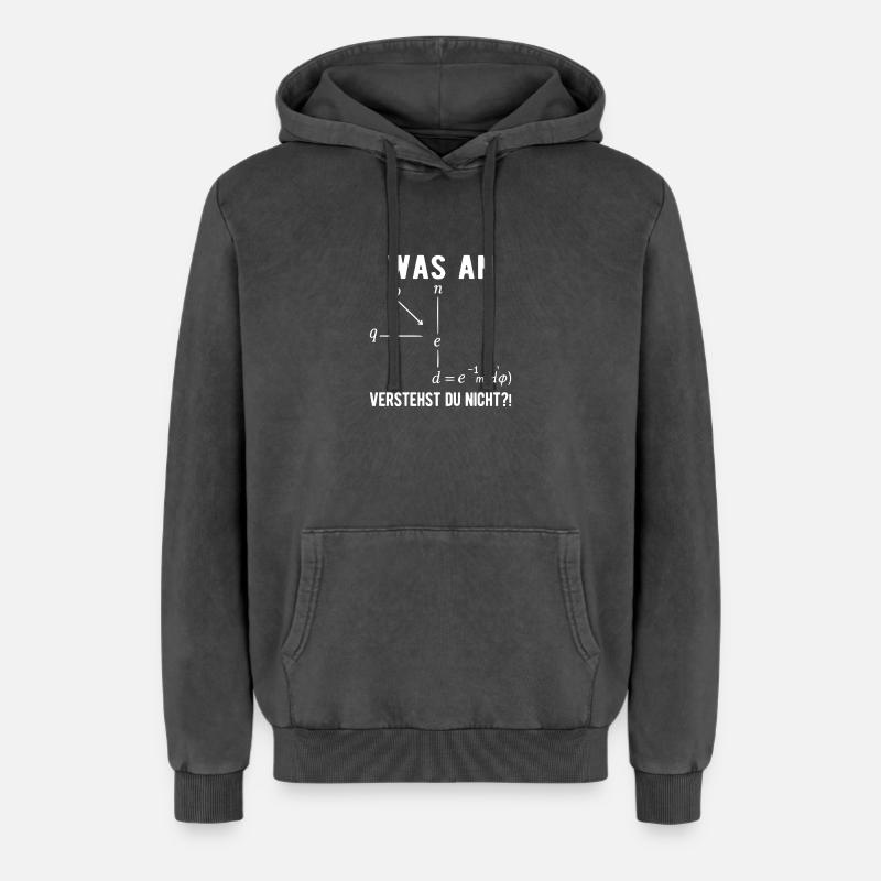 Informatiker Programmierer Computer Nerd Spruch - Relaxed Unisex Premium Acid-Washed Hoodie - Schwarz Acid Wash