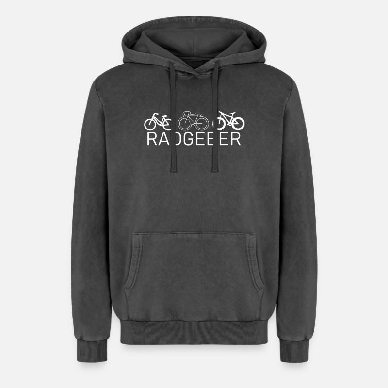 Wheel encoder - Relaxed Unisex Premium Acid Washed Hoodie - acid washed black