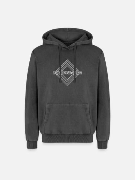 Berufung Bogenmacher - Relaxed Unisex Premium Acid-Washed Hoodie - Schwarz Acid Wash