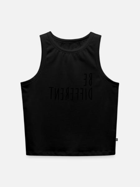 Be different - Cropped Frauen Organic Tank Top -