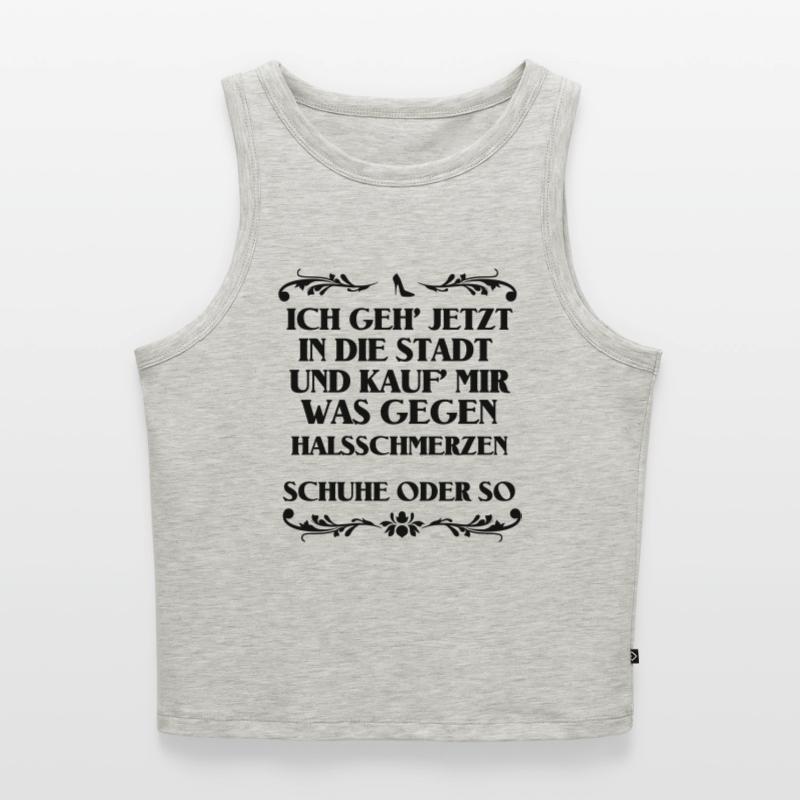 Schuhe oder so Cropped Frauen Organic Tank Top