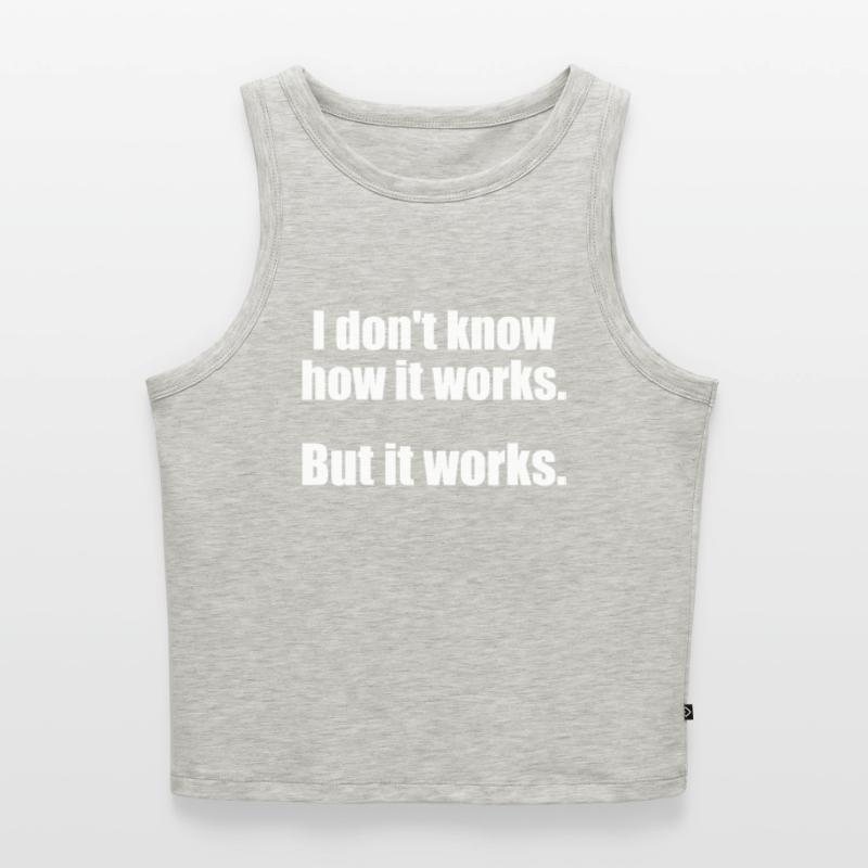 Programmierer, Software, Informatik, Developer Cropped Frauen Organic Tank Top