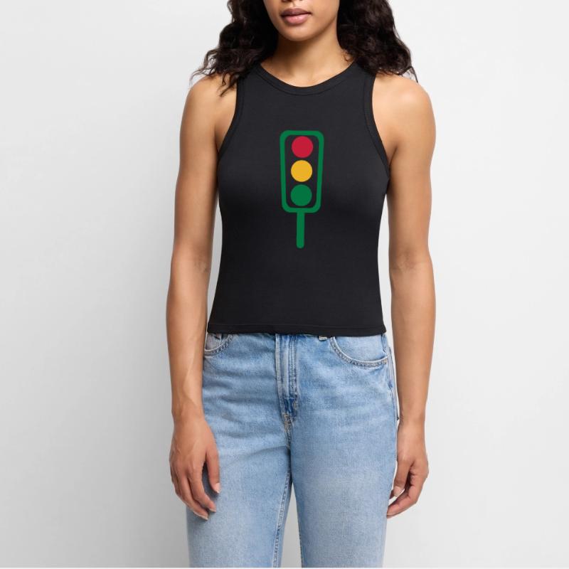 Feu Débardeur cropped femme bio