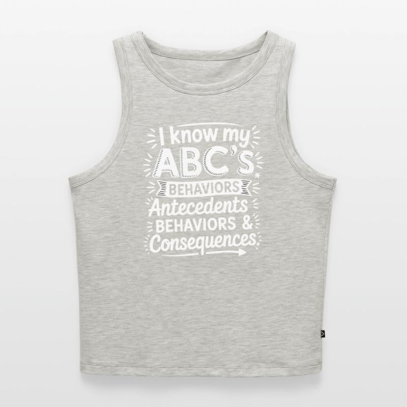 ABC behavior: causes, behavior, consequences Women’s Cropped Organic Tank Top
