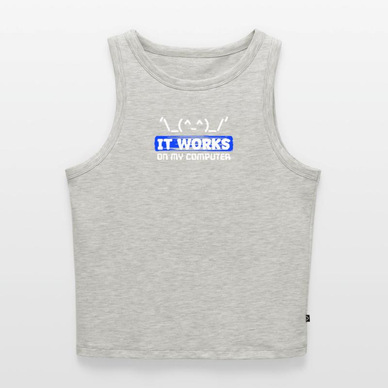 Debug Statement Bug Correction du code de script Développeur Débardeur cropped femme bio