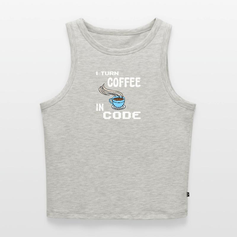 Developer Computerfreak Statement Programmierer Cropped Frauen Organic Tank Top