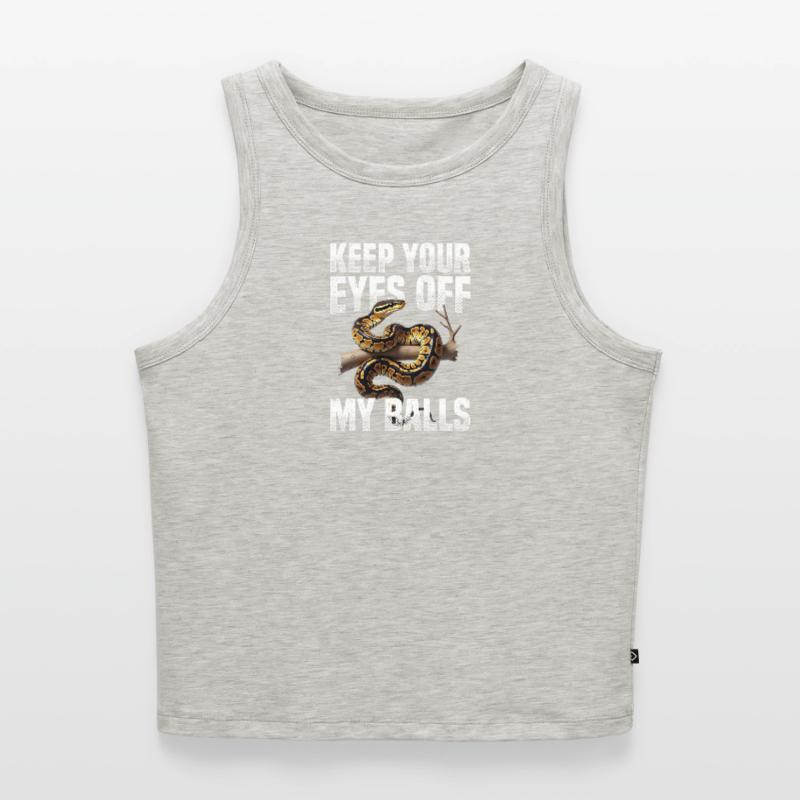 Python roi Serpents Amateurs de terrarium Python Débardeur cropped femme bio