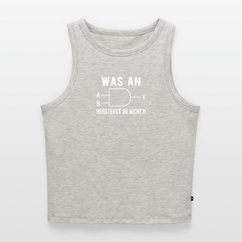 Computer Informatiker Nerd Programmierer Admin Ges Cropped Frauen Organic Tank Top