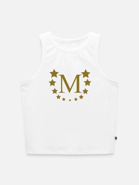 M - Cropped Frauen Organic Tank Top - Weiß