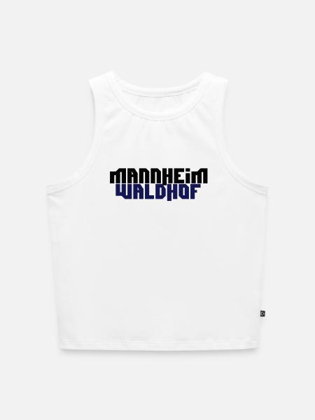 mannheim waldhof - Cropped Frauen Organic Tank Top - Weiß