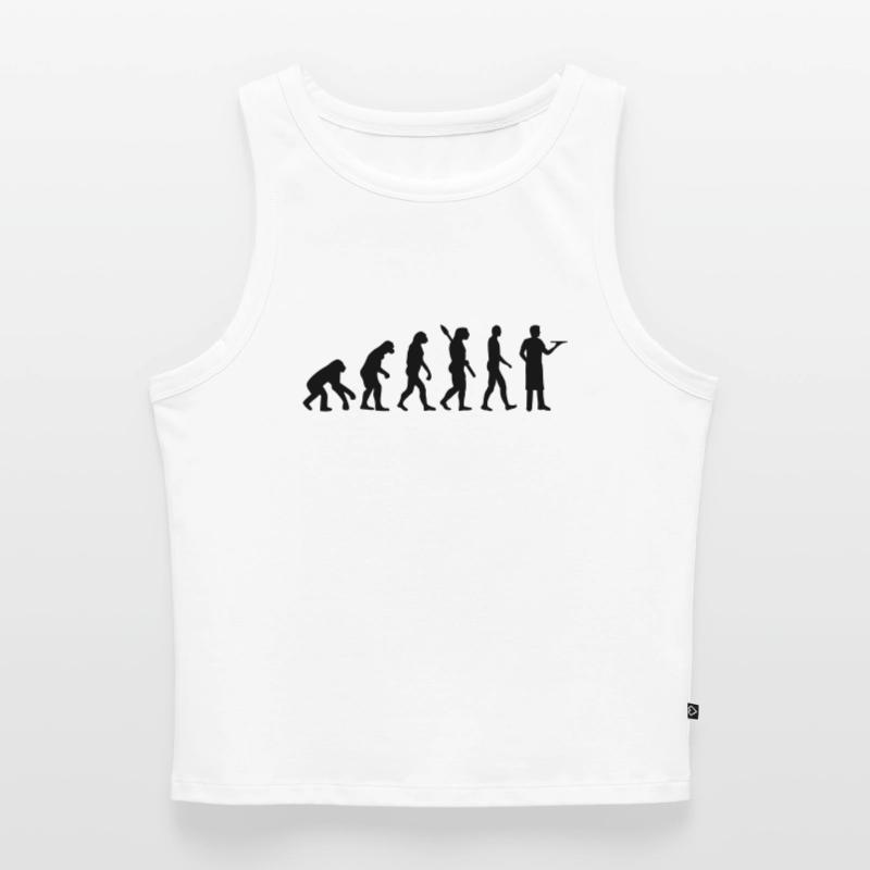 Evolution server Women’s Cropped Organic Tank Top