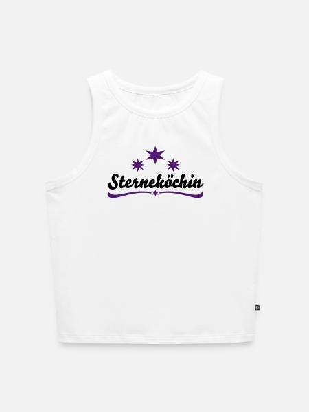 Köchin - Cropped Frauen Organic Tank Top - Weiß