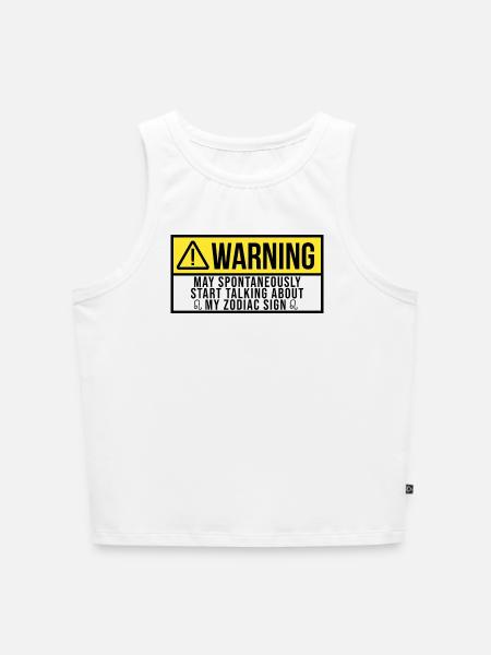 Leo Leo Leo - Cropped Frauen Organic Tank Top - Weiß