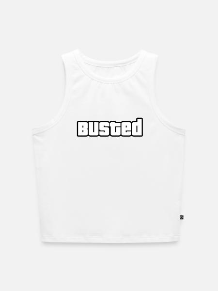 Busted - - Cropped Frauen Organic Tank Top - Weiß