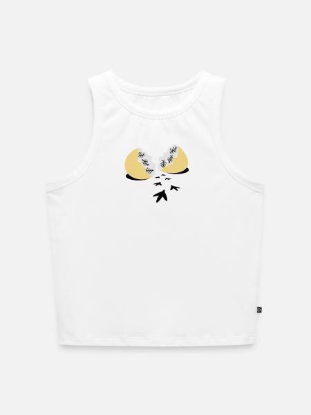 Prison Break - Cropped Frauen Organic Tank Top - Weiß