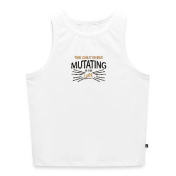 Spruch - Cropped Frauen Organic Tank Top - Weiß - Vorne - Selfina (174cm)
