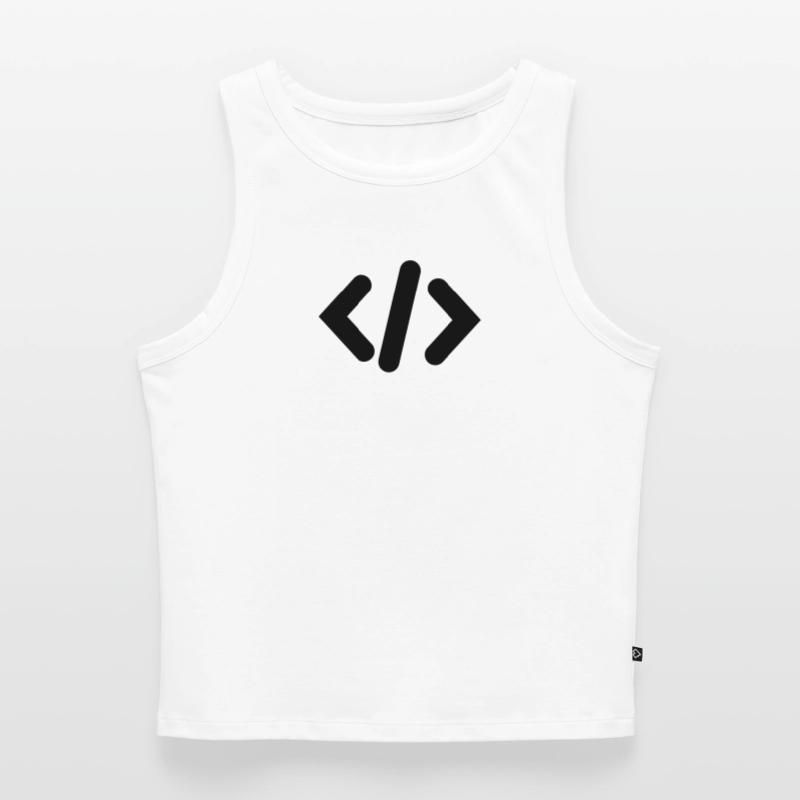 Programmierer-Code Cropped Frauen Organic Tank Top