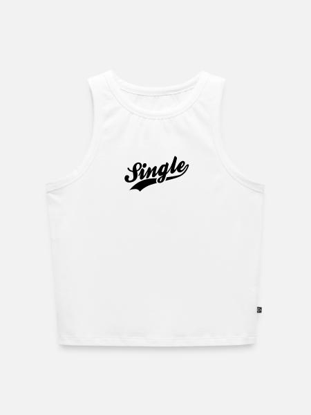 Single - Cropped Frauen Organic Tank Top - Weiß
