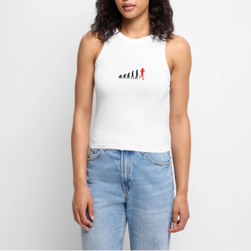 EVOLUTION RUNNERIN PUISSANCE ! AJUSTEMENT DE COUREUR DE JOGGING Débardeur cropped femme bio