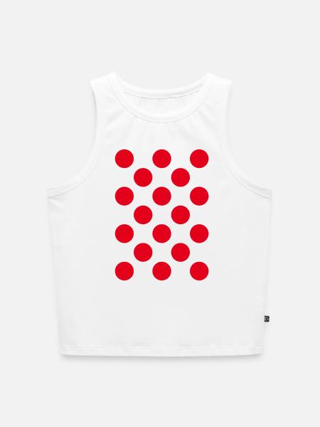 Bergtrikot - Cropped Frauen Organic Tank Top - Weiß