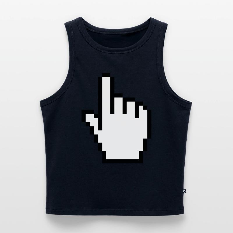 pointer / cursor Women’s Cropped Organic Tank Top