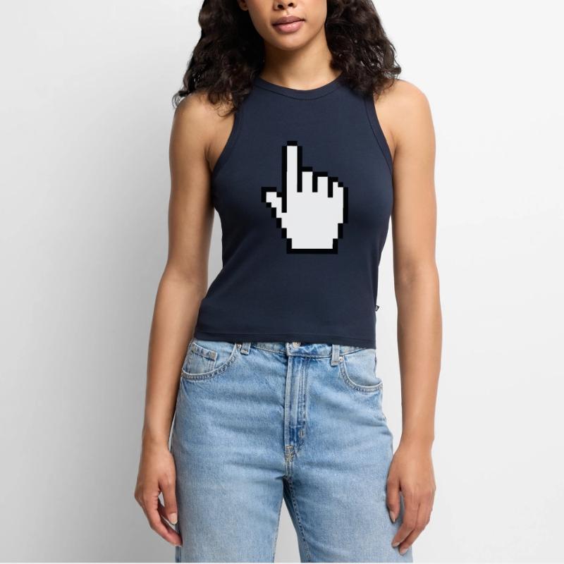 pointer / cursor Women’s Cropped Organic Tank Top