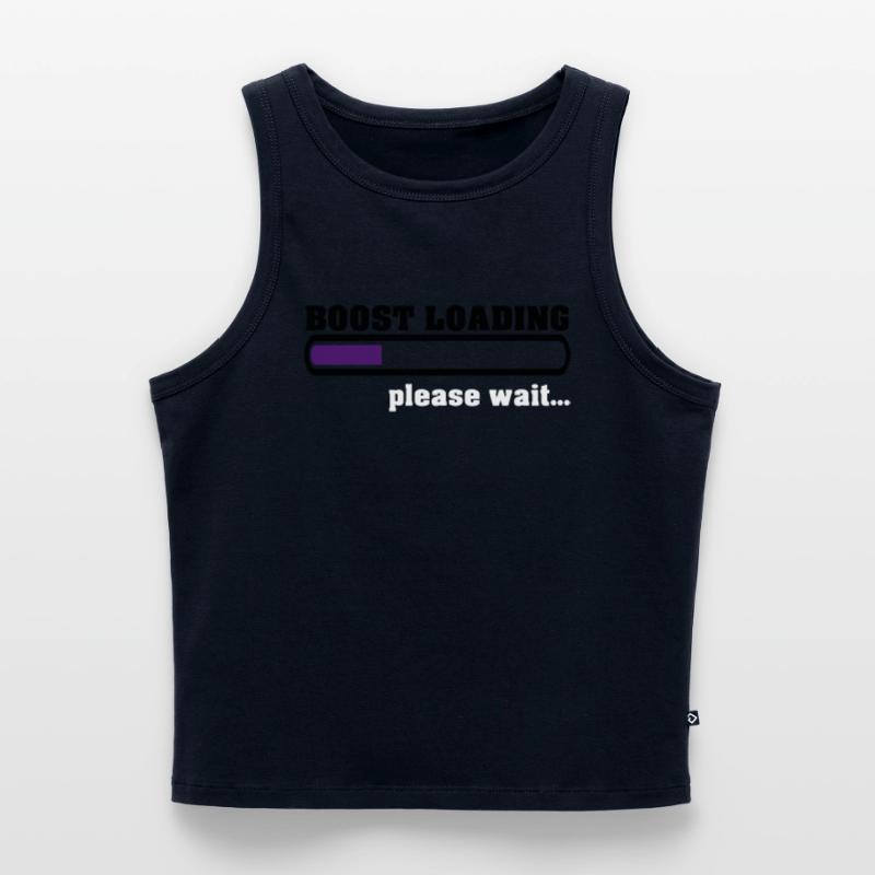 Boost Loading Please Wait Cropped Frauen Organic Tank Top