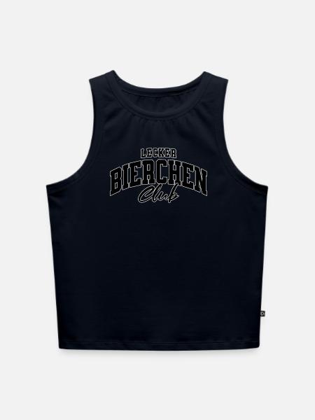 Lecker Bierchen Club - Cropped Frauen Organic Tank Top - Navy