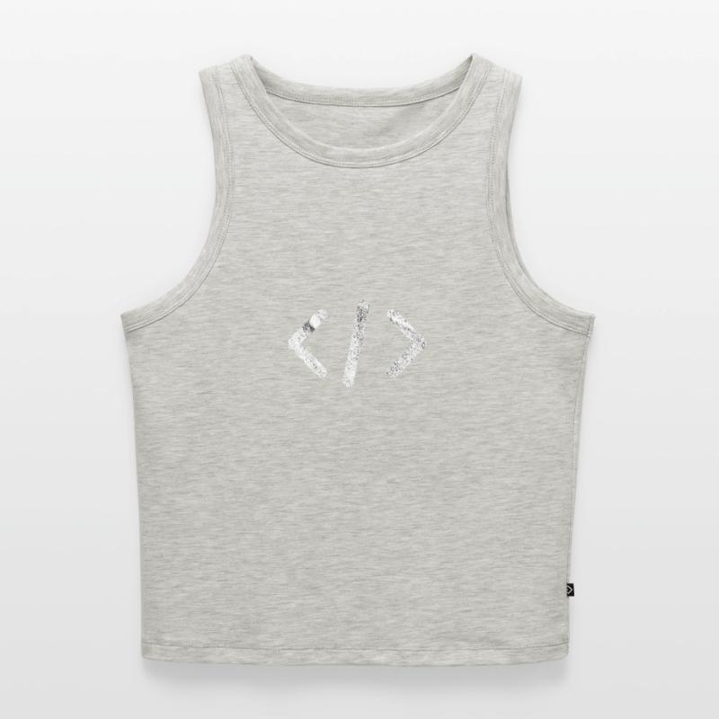 Skript Programmierer Programmieren Cropped Frauen Organic Tank Top