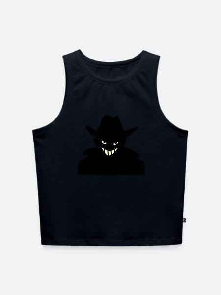 Agent XXy - Cropped Frauen Organic Tank Top - Navy