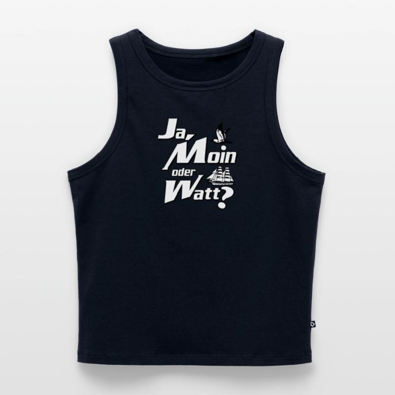 Ja Moin oder Watt? Débardeur cropped femme bio
