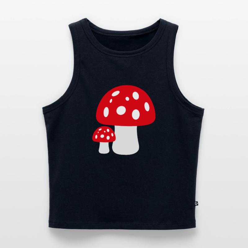 Toadstool Women’s Cropped Organic Tank Top